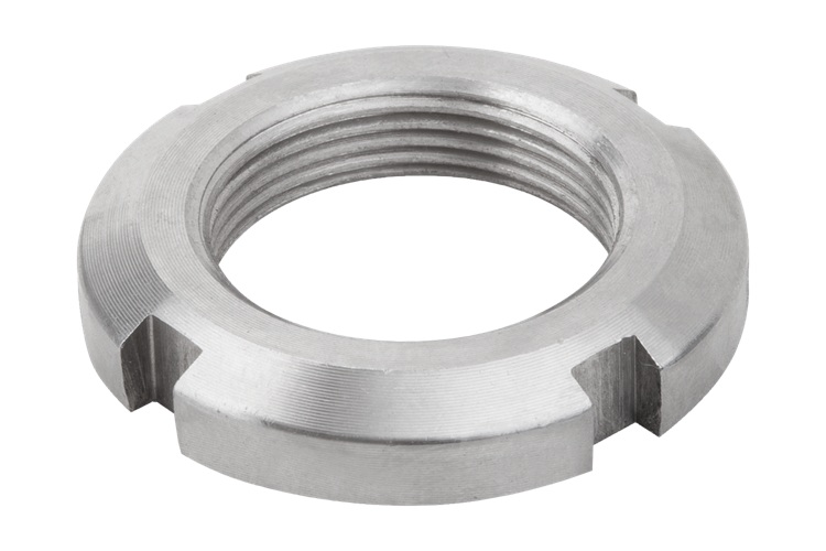 Norelem 07590-01-0010 NUTMUTTER DIN981 M10X0,75, D2=18, H=4, STAHL BLANK - NLM 07590-01 Nutmuttern DIN 981 - Stahl oder Edelstahl-Abbildung