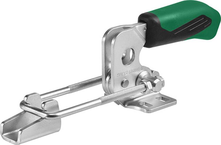 AMF 6848HG-2 Verschlussspanner horizontal mit grünem Handgriff, Größe : 2, F1: 1,6 kN - LE 6848HG Verschlussspanner horizontal mit gruenem Handgriff-Abbildung