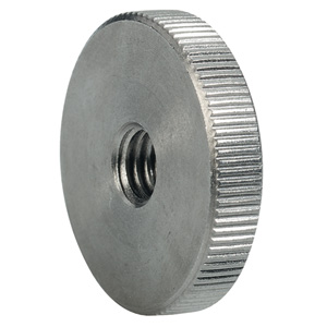 Halder 24760.0040 Flache Rändelmutter DIN 467 M 4, Stahl - Flache Raendelmuttern Flache Raendelmutter DIN 467 - M 4 - Stahl Stahl