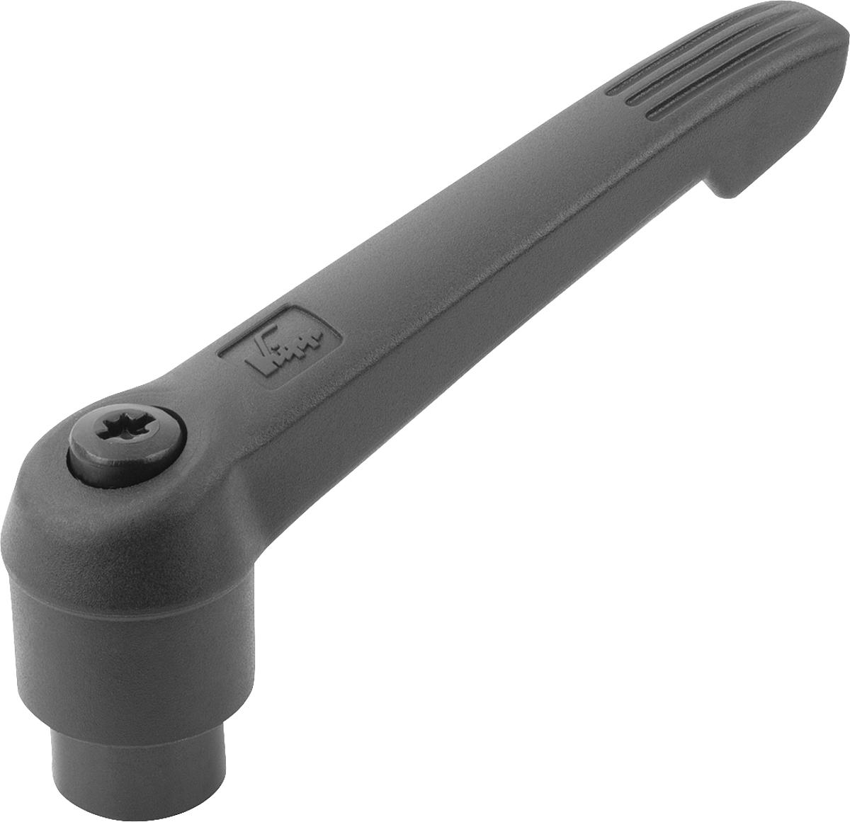 Kipp K0269.5161 KLEMMHEBEL GR.5  M16, GRIFFHEBEL SCHWARZGRAU - K0269-5161 KLEMMHEBEL GR 5 M16 - GRIFFHEBEL SCHWARZGRAU