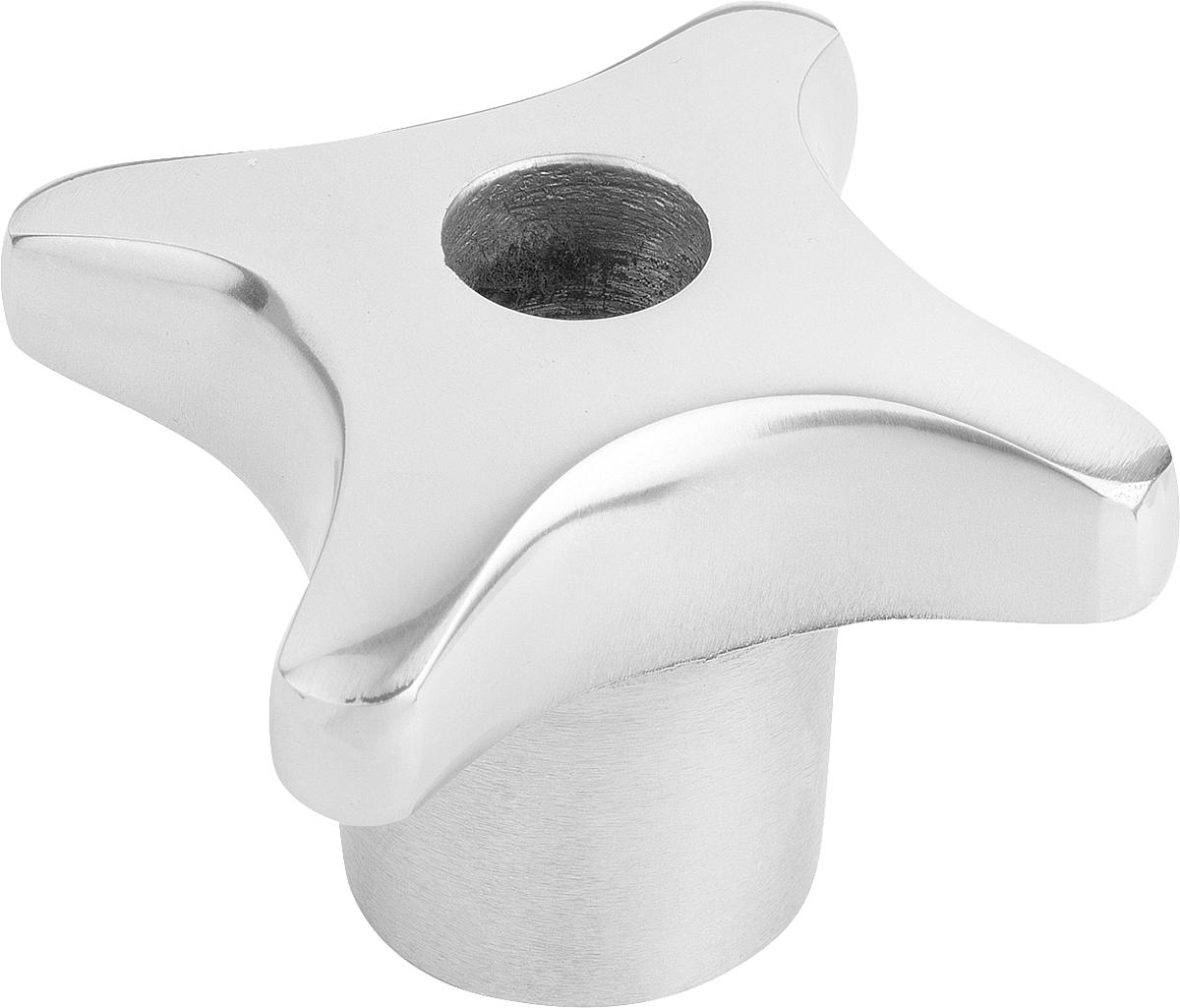 Kipp K0145.4040082 KREUZGRIFF FORM D, D1=40, D5=M8, ALU, POLIERT - K0145-4040082 KREUZGRIFF FORM D - D1 40 - D5 M8 - ALU - POLIERT
