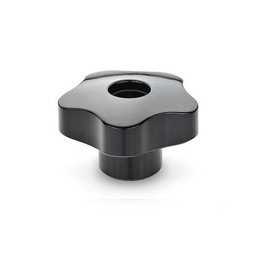 Ganter 5337-32-M6-E ELESA STERNGRIFF - GN 5337 Sterngriffe - Duroplast - mit Messing Buchse-Abbildung