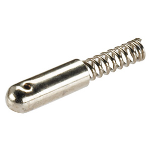 Halder 22100.0016 Feder Hülse Ø 2,6 x 8  Hülse aus Stahl, abgerundet - Federhuelsen Federhuelse - Durchmesser 2 6 x 8 - Huelse aus Stahl - abgerundet Huelse aus Stahl - abgerundet -Bild 1-