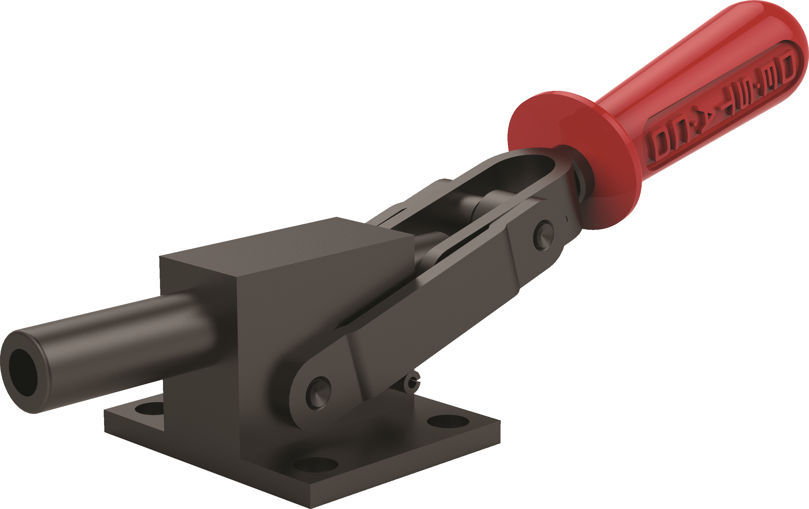 DESTACO 5130-M Schubstangenspanner Haltekraft 25800 N, M12 , Hub 44,5  Handgriff Öffnungswinkel 125° - DESTACO 5130-M Schubstangenspanner, Haltekraft 25800N, Kolbengewinde metrisch, Fuss abgewinkelt,