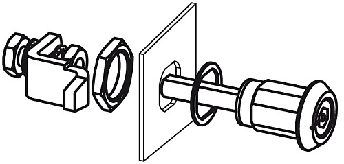Kipp K0531.18321 KOMPRESSIONS DREHRIEGEL MIT VERSTELLBARER ZUNGENHÖHE - KIPP K0531 Kompressions Drehriegel mit verstellba