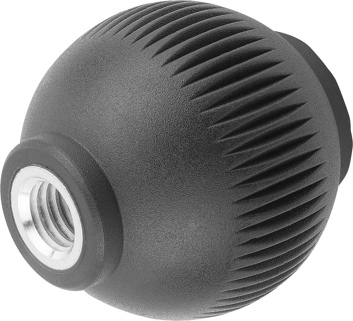Norelem 06245-310 NOVO.GRIP GRIFFKUGEL GR.3, D=40, M10, DECKEL SCHWARZGRAU - 06245-310 NOVO-GRIP GRIFFKUGEL GR-3 - D 40 - M10 - DECKEL SCHWARZGRAU