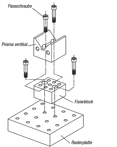 Kipp K0810.12112050 FIXIERBLOCK FORM M M12 - KIPP K0810 Fixierbloecke Form M