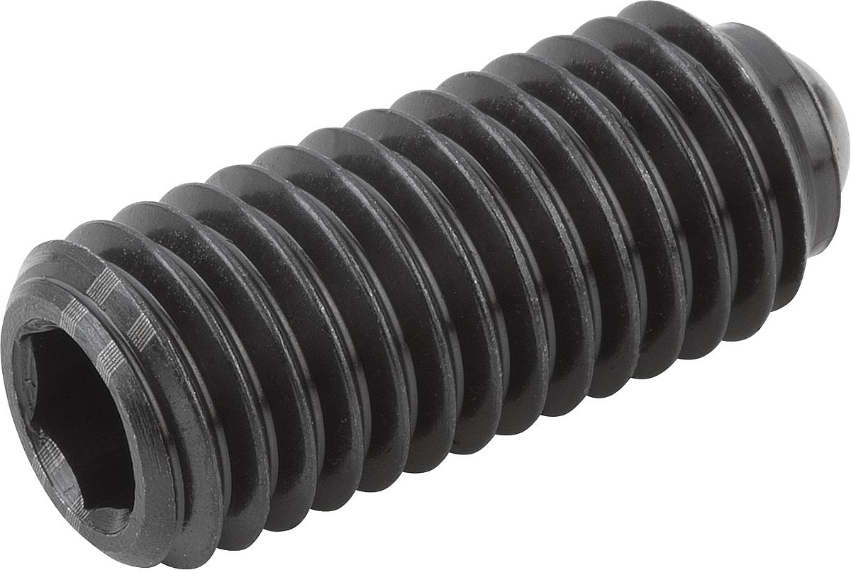 Kipp K0315.220 FEDERNDES DRUCKSTÜCK  M20, KUGEL, VERSTÄRKTE FEDERKRAFT - K0315-220 FEDERNDES DRUCKSTUECK M20 - KUGEL - VERSTAERKTE FEDERKRAFT