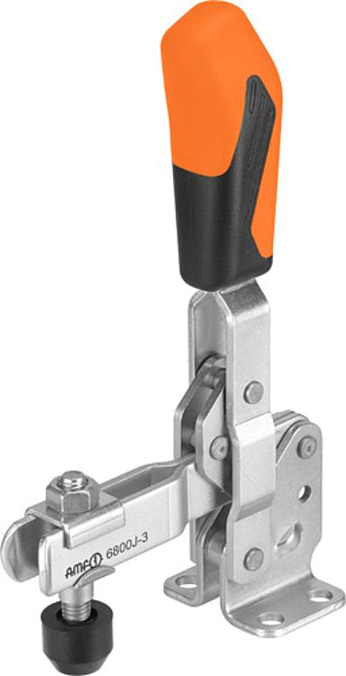 AMF 6800J-0 Senkrechtspanner mit orangefarbenem Handgriff, Größe : 0, F1: 0,5 kN, F2: 0,7 kN - LE 6800J Senkrechtspanner mit orangefarbenem Handgriff-Abbildung