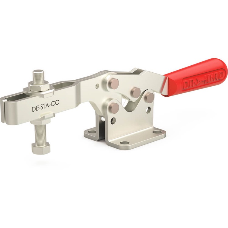 DESTACO 235-U Horizontalspanner Haltekraft 3200N - 3400N, Öffnungswinkel 90° - DESTACO 235-USS Horizontalspanner - U- Spannarm - Fuss abgewinkelt - Edelstahlausfuehrung