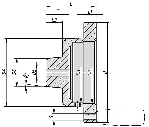 Norelem 21972-801201 HANDRAD FÜR POSITIONSANZEIGER, - Norelem 21972 Handraeder fuer Positionsanzeiger