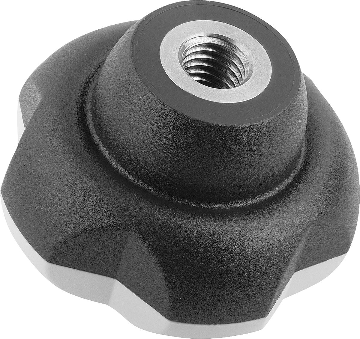 Kipp K0255.631015 NOVO.GRIP KLEMMGRIFF D=63  M10     EDELSTAHL, DECKEL LICHTGR - K0255-631015 NOVO GRIP KLEMMGRIFF D 63 M10 EDELSTAHL - DECKEL LICHTGR