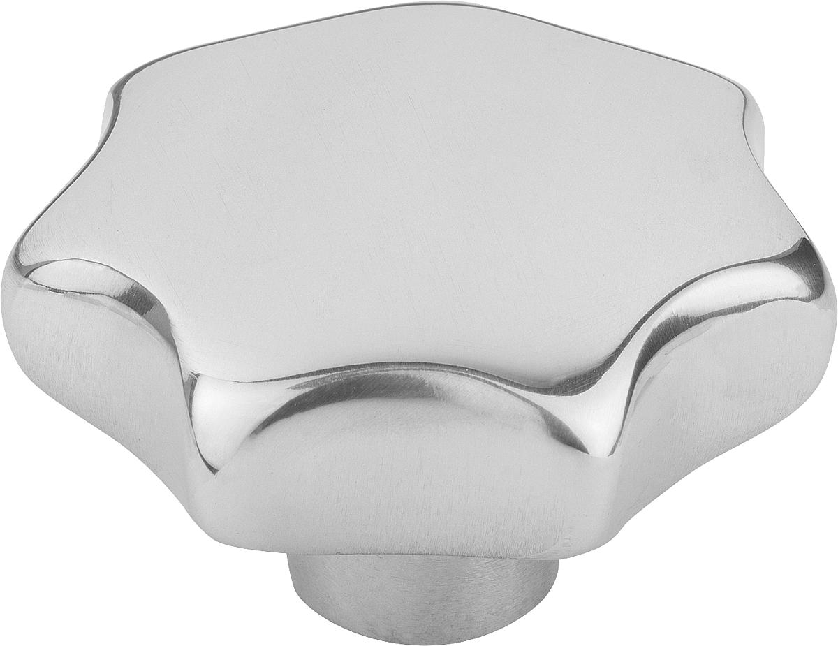 Kipp K0149.550102 STERNGRIFF FORM E, D1=50, D5=M10, ALU, POLIERT - K0149-550102 STERNGRIFF FORM E - D1 50 - D5 M10 - ALU - POLIERT