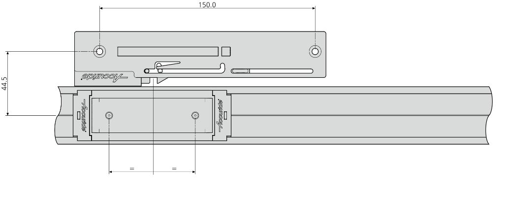 Accuride DP0115-ECRC-2 Soft-Close Verriegelung für DA0115RC - Soft-Close Verriegelung TZ