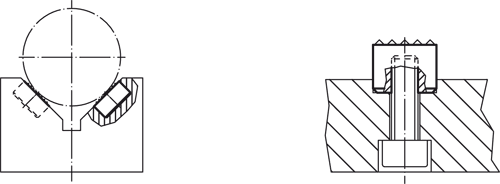 Halder 22620.0010 Gripper rund mit Hartmetalleinsatz, geriffelt Ø 10 x 10 - Grippers rund - mit Hartmetalleinsatz - geriffelt Durchmesser 10 x 12 rund -Bild 1-