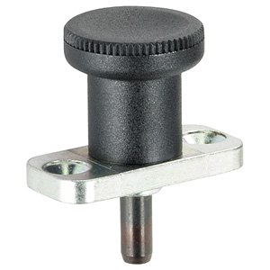 Halder 22120.0977 Rastbolzen mit Anschraubflansch  Ø 6 x 14 mit Arretierung, rostfreier Stahl - Rastbolzen mit Anschraubflansch - Durchmesser 6 x 14 - ohne Arretierung - Stahl ohne Arretierung