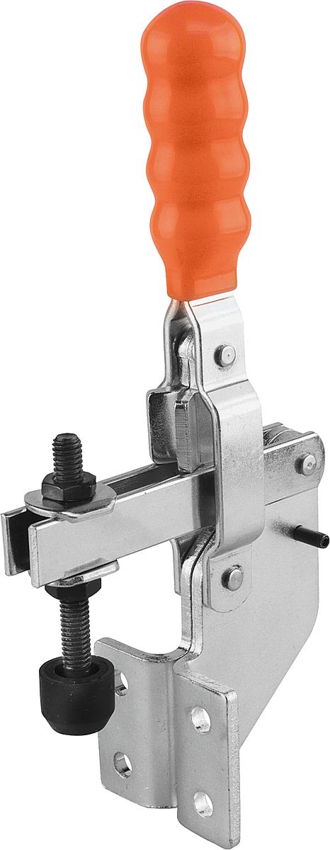 Kipp K0062.0100 SCHNELLSPANNER VERTIKAL, MIT WINKELFUSS, P=100 daN - K0062-0100 SCHNELLSPANNER VERTIKAL - MIT WINKELFUSS - P 100 daN