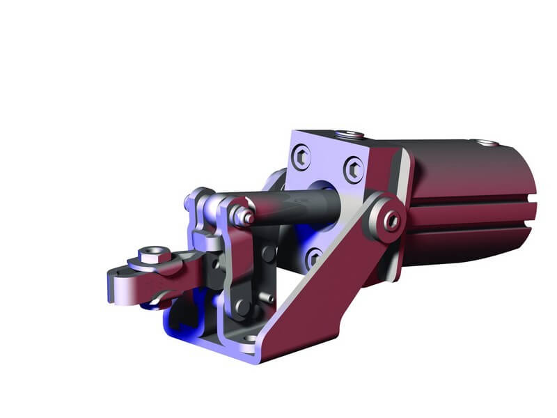 DESTACO 802-UE Standard Kraftspanner Haltekraft 890 N; horizontaler Zylinder  U-Spannarm (Sensor 8EA-109-1 separat bestellen) - 802 Standard Kraftspanner
