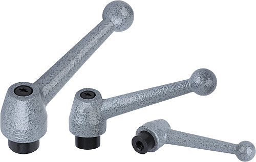 Kipp K0120.108 STAHLKLEMMHEBEL GR.1  M8, - KIPP K0120 Stahlklemmhebel mit Innengewinde