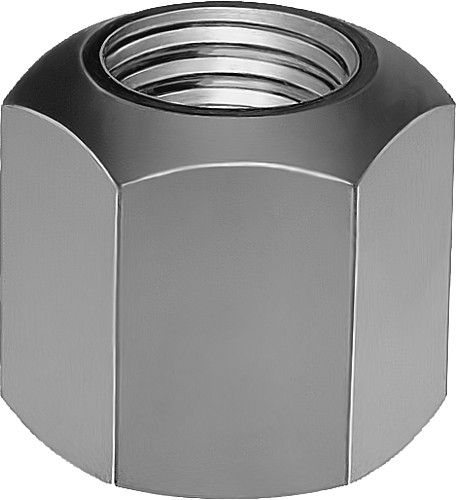 DIN 6330 SECHSKANTMUTTER, EDELSTAHL, 1,5D HOCH, M12 - KIPP K0702 Sechskantmuttern 1 5D hoch DIN 6330 erweitert