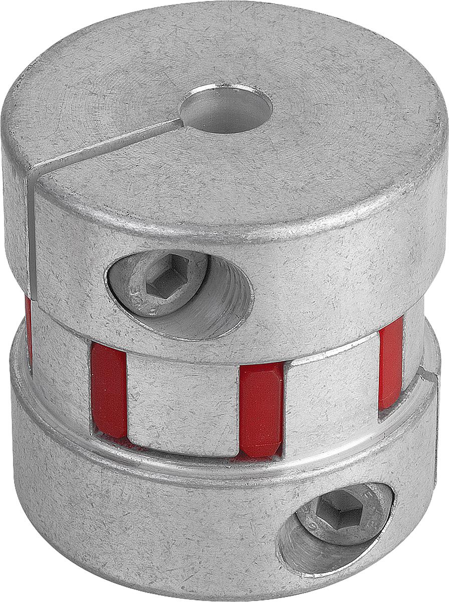 Norelem 23022-500 ELASTOMER KLAUENKUPPLUNG, GR. 500, VORGEBOHRT D1+D2=20 - 23022-500 ELASTOMER KLAUENKUPPLUNG - GR- 500 - VORGEBOHRT D1 D2 20