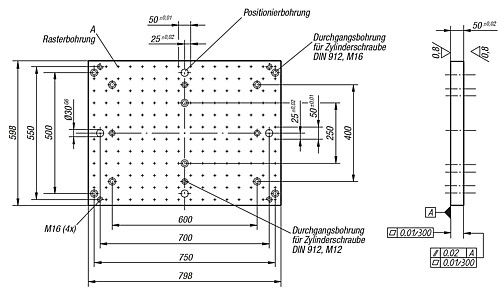 Kipp K0800.006080 RASTERPLATTE 598X798X50 - KIPP K0800-006080 Rasterplatten