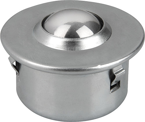 Norelem 95160-115 KUGELROLLE M.BEFESTIGUNGSELEMENT, AUSF. B - Norelem 95160 Kugelrollen mit Befestigungselement