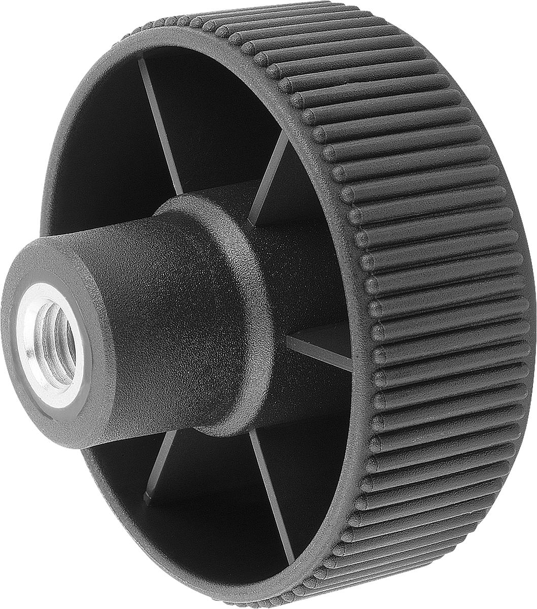 Kipp K0260.23105 NOVO.GRIP RÄNDELRAD  GR.3  FORM K, D=63  M10, DECKEL LICHTGRAU - K0260-23105 NOVO GRIP RAENDELRAD GR 3 FORM K - D 63 M10 - DECKEL LICHTGRAU