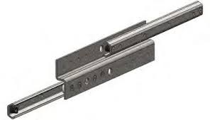 Leschhorn TNB40-1010-L 104x33,8x1010, A=104, B= 33,8, L= 1010, Hub= 1020 mm, Lastwert pro Paar 3332N, Material: profiliertem Metallblech nitriergehärtet und Schwarzoxidieren unterzogen, Ausführung links - LE TNB40 104x33 8x450