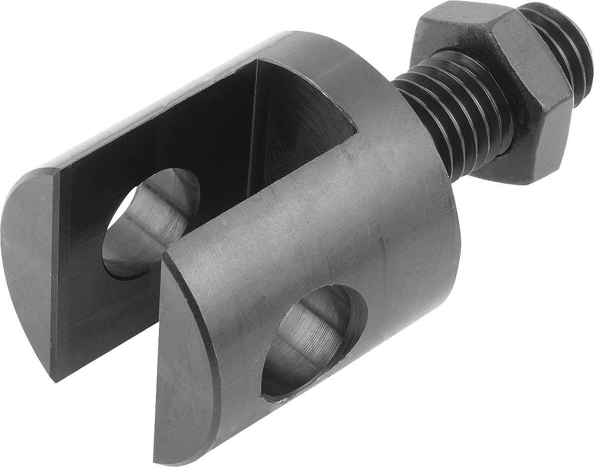 Kipp K0397.06 GABELSTÜCK MIT GEWINDEBOLZEN, M6X15 - K0397-06 GABELSTUECK MIT GEWINDEBOLZEN - M6X15