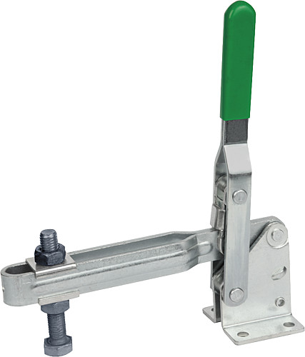Norelem 05020-14 SCHNELLSPANNER VERTIKAL, MIT WAAGRECHTEM FUSS, GROSSE AUSFÜHRUNG - Norelem 05020 Schnellspanner vertikal mit waagrechtem Fuss - grosse Ausfuehrung