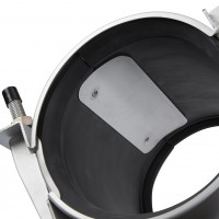 LE71497 FRK 322-344-215-EPDM-A2 flexible Reparaturkupplung, Baulänge 215, Spannbereich 310-332 mm, Winkellage max. 8°, Rohrdistanz max. 145 mm, Rohrdifferenz D1zuD2 max. 10 mm, Druck PN 24, Dichtung EPDM, Material 1.4301 (304), Temperatur -30°C bis 60°C - LS-FRK Reparaturkupplung Dichtgummi mit Gleitplatte