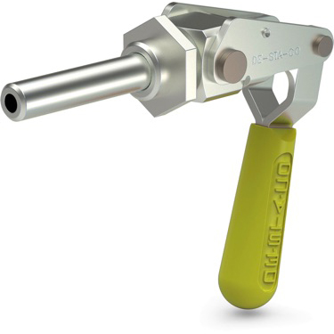 DESTACO 624 Schubstangenspanner Einbau  Haltekraft 3600N, Hub 66mm, INCH: Zoll-Gewinde 3/8-16 - DESTACO 624-MM-Y Schubstangenspanner-Y-Gelber Handgriff