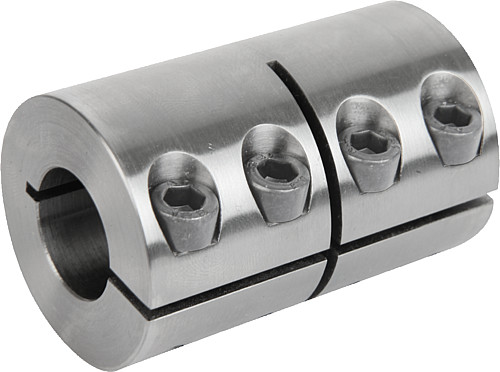 Norelem 23050-1190 STARRE KUPPLUNG GESCHLITZT, STAHL, D1=19 - Norelem 23050 Starre Kupplungen geschlitzt