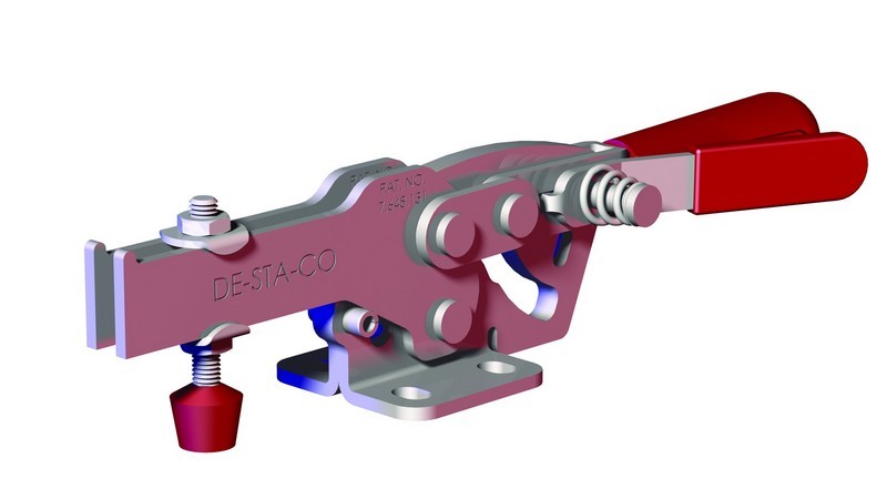 DESTACO 2017-U Horizontalspanner Haltekraft 2500N, Öffnungswinkel 75° - 2017-UR Horizontalspanner - U- Spannarm - Fuss abgewinkelt mit Zusatzverriegelung
