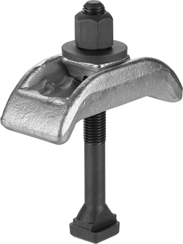 AMF 6313L-22 Spannpratze, lang, gekröpft, mit U-Stück, für Spannschraube: M20, B1: 22, B2 x L: 66x200, H1: 25-50 - LE 6313L Spannpratze lang