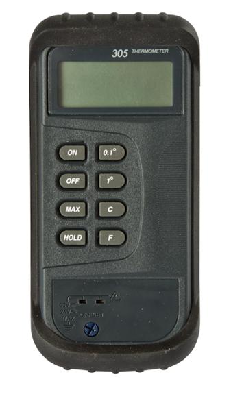 Leschhorn M305 Digitalthermometer, Messbereich: -50° C bis + 1300 °C , Genauigkeit +- 0,5°C vom Messwert,  2" LCD Anzeige - LE M305 Digitalthermometer