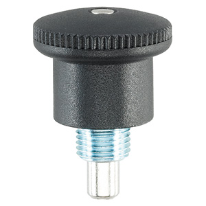Halder 22110.0034 Rastbolzen Miniraster Ø 4 mit Arretierung, Stahl - Rastbolzen Miniraster - Durchmesser 5 - ohne Arretierung - Stahl ohne Arretierung