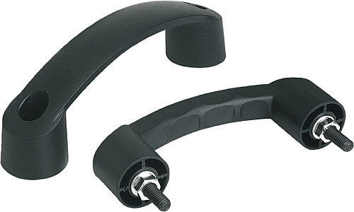 Kipp K0192.110006 BOGENGRIFF FORM A, A=100, M6X25, OHNE ABDECKKAPPEN - KIPP K0192-A Bogengriffe - Form A