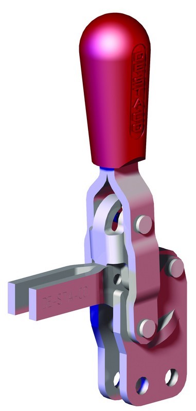 DESTACO 202-B Vertikal-Kniehebelspanner Haltekraft 1100 N - 2000 N, Öffnungswinkel 100° - 105° - 202-UB-L Vertikalspanner - U-Spannarm - Fuss gerade - offener Spannarm - ohne Spindel