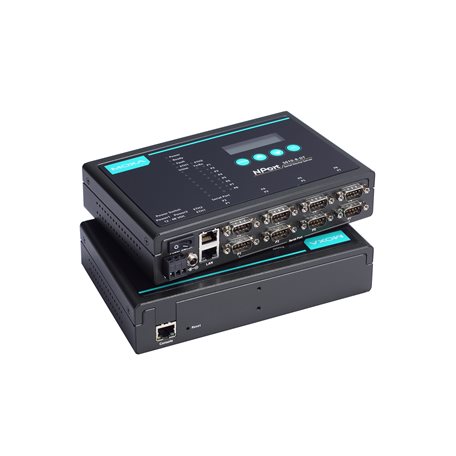 MOXA 125-74-274 NPORT 5650-8-DT - Server für serielle Geräte, Serial Ports 8 RS232/RS422/RS485, Moxa - MOXA Geraeteserver 8 Ethernet-Anschluesse 8 serielle Ports RS232 - RS422 - RS485 921 6kbit pro s - Abbildung 1