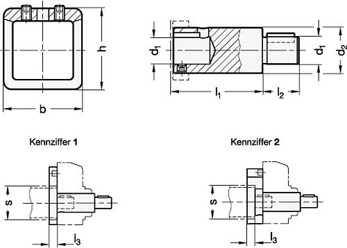 Ganter 296-30-8-1 Montage Sets für Stellungsanzeiger - GN 296 Montage Sets fuer Stellungsanzeiger-Skizze
