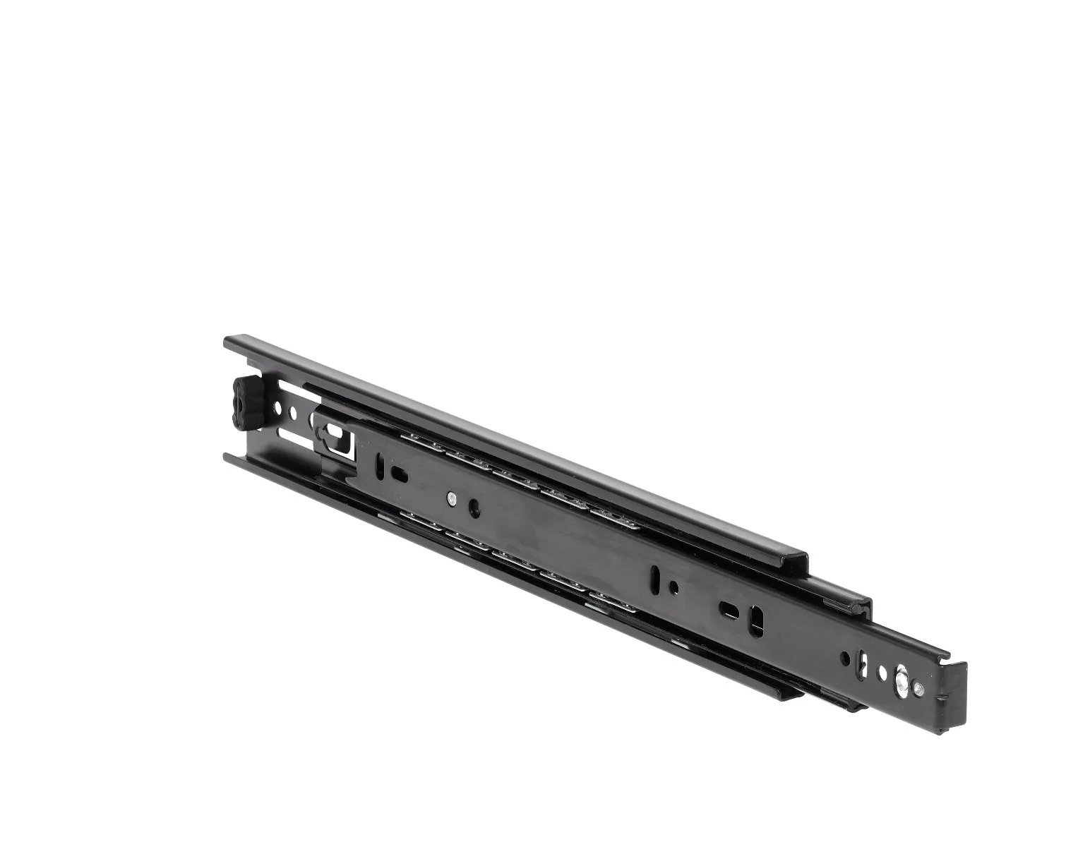 Accuride DB4501-0015 Teleskopschienen 100% Vollauszug, 12,7x45,5, SL 150, TR 148, 40kg, schwarz verzinkt - DB4501 -BEE SLIDE- Teleskopschienen Vollauszug