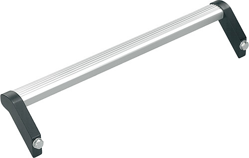 Kipp K0131.2000831 MASCHINENGRIFF FORM C, A=200, SCHWARZ ELOXIERT - KIPP K0131-C Maschinengriffe - Form C