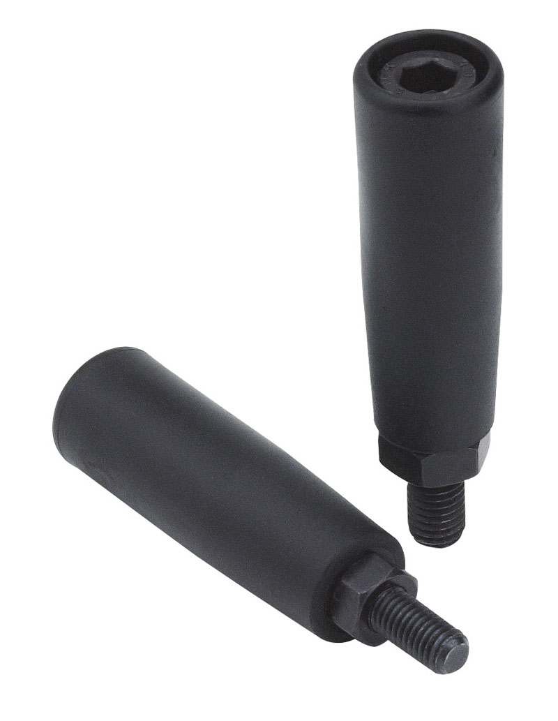 Leschhorn M144 Drehbare Zylindergriffe  H 88; d 22,5; Gewinde d1 M12; Kunststoff PA, schwarz - Boteco M144 Drehbare Zylindergriffe