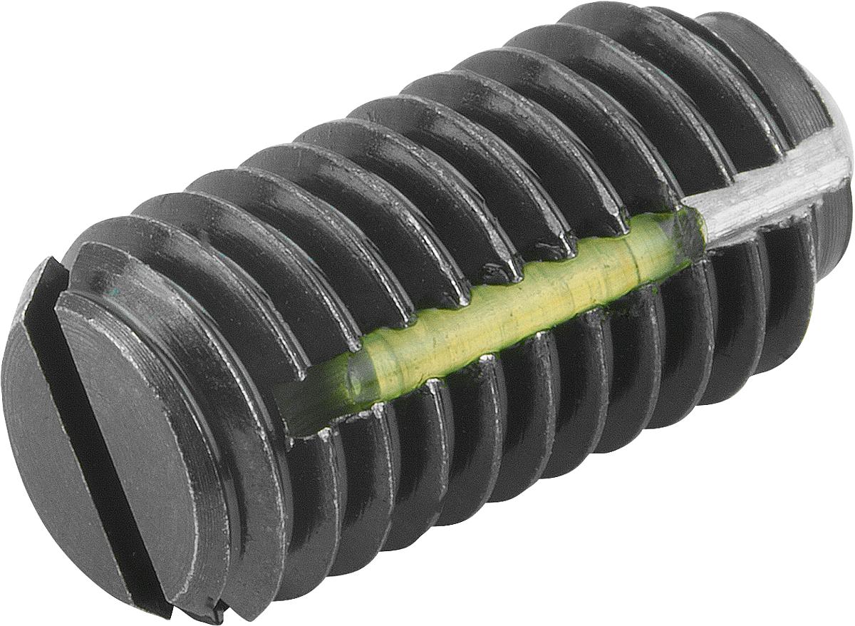 Norelem 03001-05 FEDERNDES DRUCKSTÜCK  M5, KUGEL, LONG LOK - 03001-05 FEDERNDES DRUCKSTUECK  M5 - KUGEL - LONG LOK