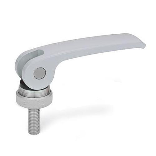 Ganter 927.4-44-M5-35-B-B Exzenterspanner mit Edelstahl Schraube, Hebel Zink Druckguss - GN 927-4 Exzenterspanner mit Edelstahl Schraube - Hebel Zink Druckguss-Abbildung