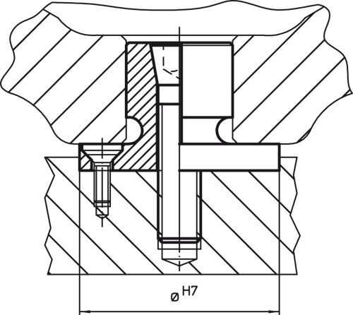 Halder 23340.0108 Zentrierspanndorn Ø 20.0 x Ø 13,5 - Zentrierspanndorne Zentrierspanndorn - Durchmesser 14 2 x Durchmesser 12 2