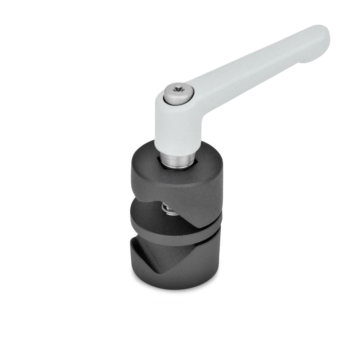 Ganter 490-8-8-A-MT Gelenk Klemmverbinder - GN-490-Gelenk-Klemmverbinder-mit-verstellbarem-Klemmhebel-SW-schwarz-RAL-9005-strukturmatt-Abbildung
