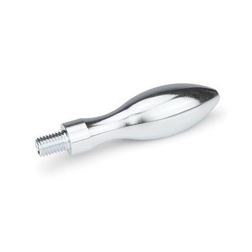 DIN 39-KT-20-E FESTER BALLENGRIFF (THERMOPLAST), d1=20, d3=M8 - DIN 39 Feste Ballengriffe Stahl - Kunststoff-Abbildung